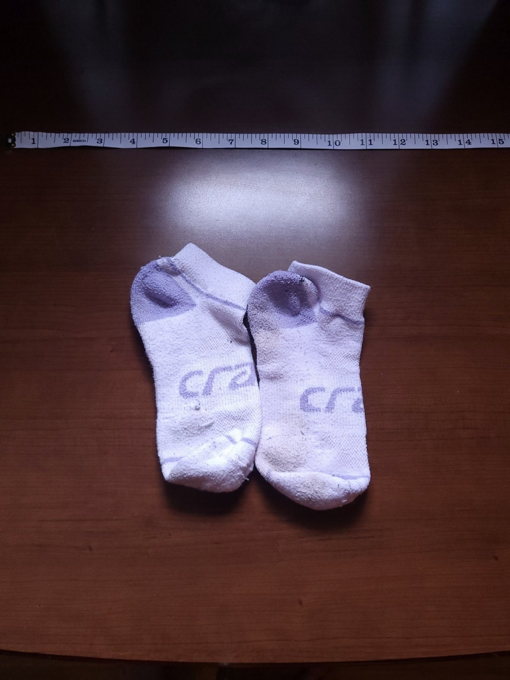 Women’s Low-Cut Ankle Socks — White with Light Purple Accents